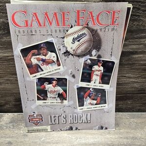 1996 Playoffs Divisional Series Cle Indians Game Face Magazine MLB Baseball